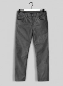 Dark Gray Stretch Chino Jeans