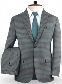 Napolean Rollz Teal Blue Wool Suit