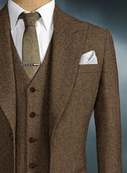 Thomas Shelby Peaky Blinders Brown Tweed Suit