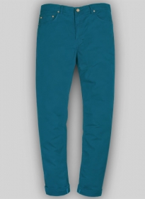 Power Blue Stretch Chino Jeans
