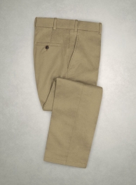 Caccioppoli Cotton Gabardine Khaki Pants