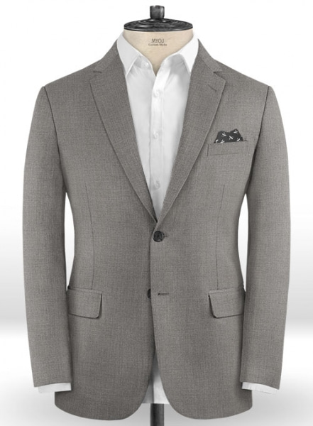 Napolean Flat Gray Wool Suit