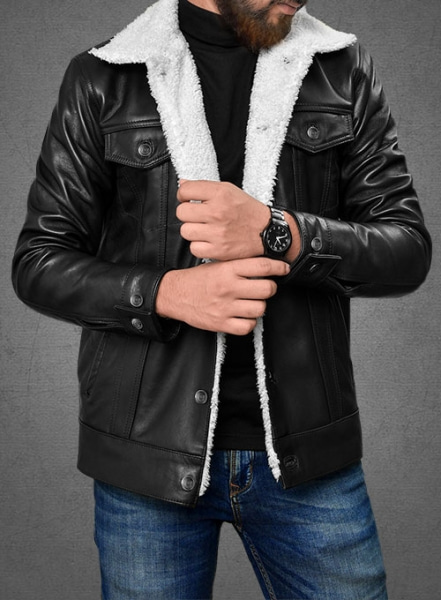 Leather Sherpa Jacket