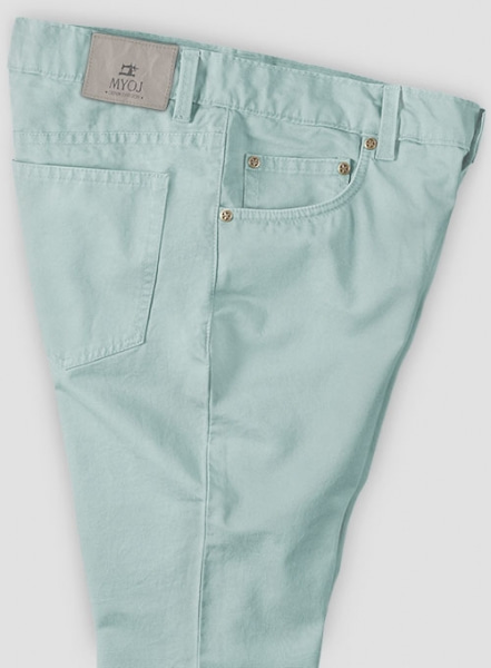 Stretch Summer Sea Blue Chino Jeans