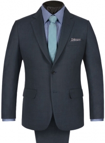 Spanish Blue Wool Suit