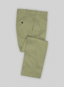Stretch Summer Army Green Chino Pants