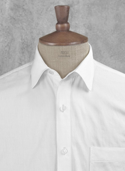 White Poplene Shirt - Half Sleeves