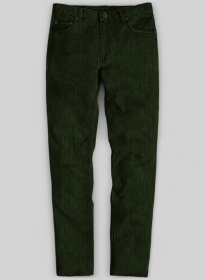 Olive Green Corduroy Jeans