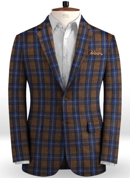 Solbiati Brown Glen Linen Suit