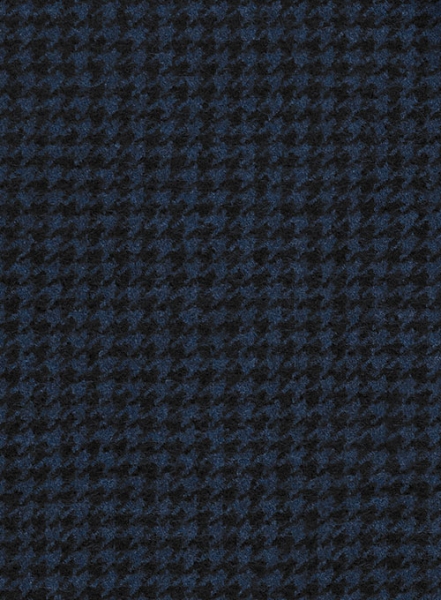 Houndstooth Dark Blue Tweed Jacket