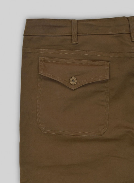 Drawstring Cargo Cotton Pants : Made To Measure Custom Jeans For