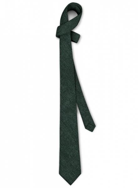 Italian Linen Tie - Spezia Green