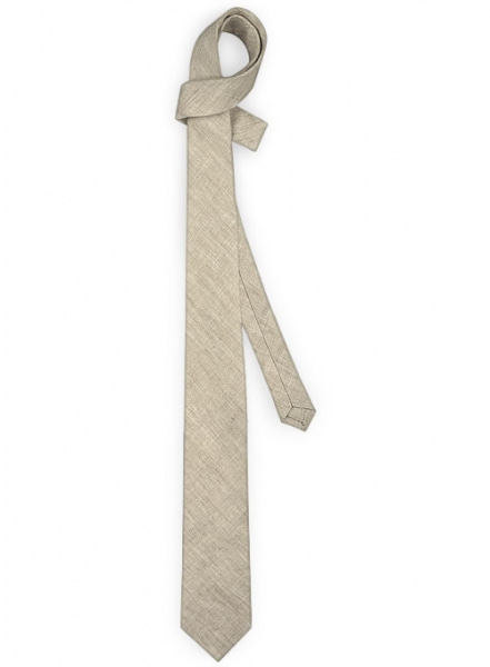 Italian Linen Tie - Casa Beige