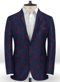 Eagle Oxford Blue Wool Jacket
