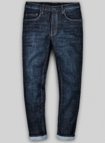 Dodgers Blue Stretch Hard Wash Whisker Jeans - Look # 466