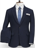 Italian Flannel Lux Blue Wool Suit