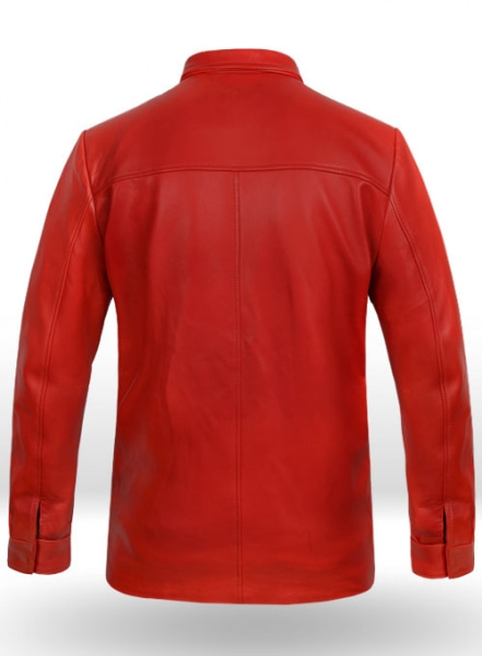 Red Elvis Presley Speedway Leather Jacket