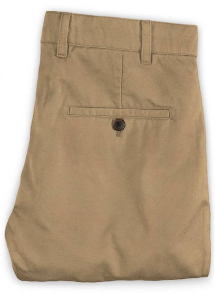 Stretch Summer Weight Dark Khaki Chino Pants