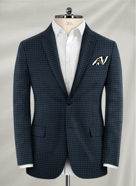 Reda Blue Cerez Tweed Suit