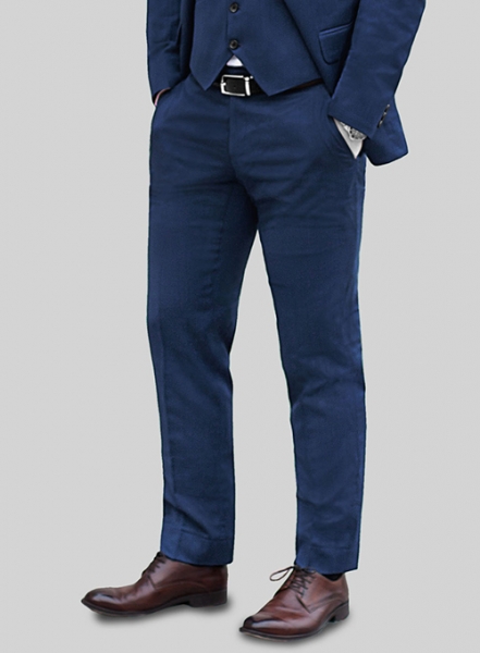 Slim Fit Suit trousers - Dark blue/Checked - Men | H&M IN