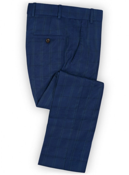Napolean Blue Club Wool Pants