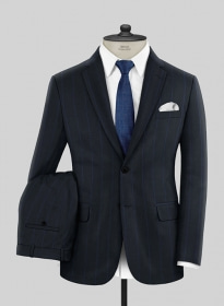 Napolean Rodrio Blue Wool Suit