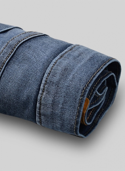 Morris Blue Vintage Wash Stretch Jeans - Look #351