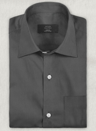 Ash Gray Stretch Twill Shirt