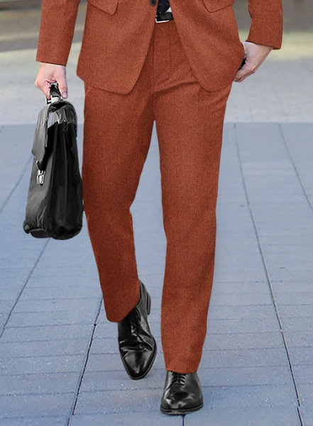 Melange Titan Rust Tweed Pants