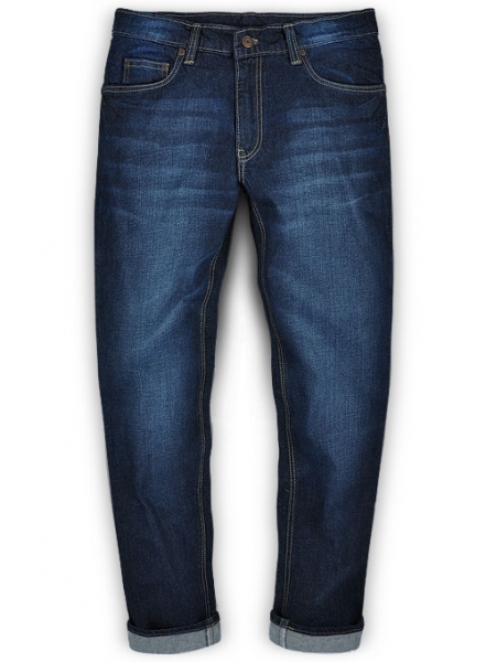 Aston Blue Hard Wash Whisker Jeans