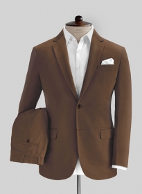 Brown Stretch Chino Suit