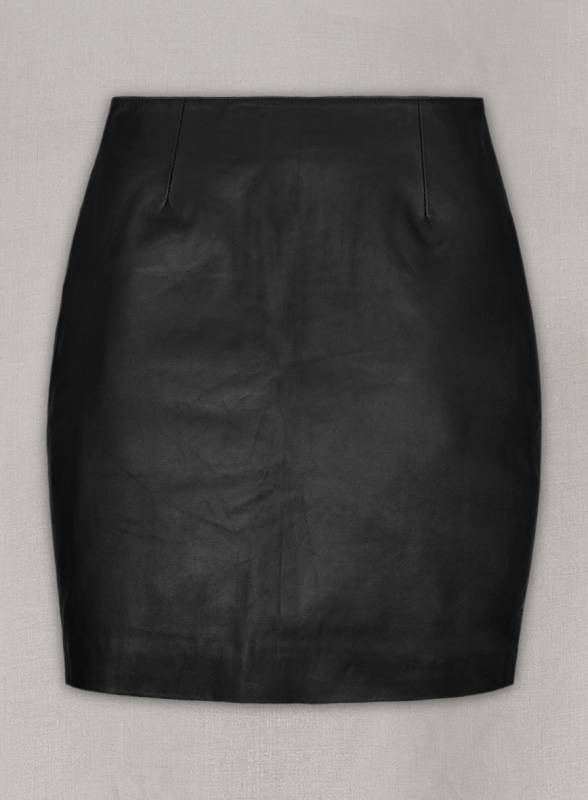 Front Slit Leather Skirt - # 126 - Click Image to Close