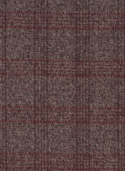 Saga Wine Feather Tweed Pants