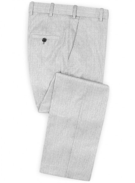 Reda Worsted Light Gray Pure Wool Pants