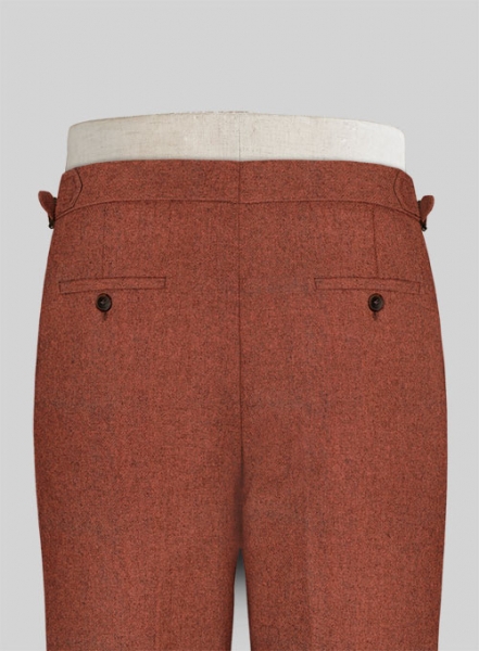 Melange Titan Rust Highland Tweed Trousers