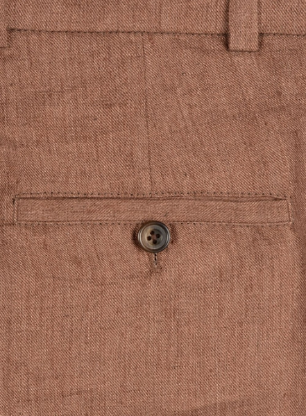 Italian Brown Twill Linen Suit