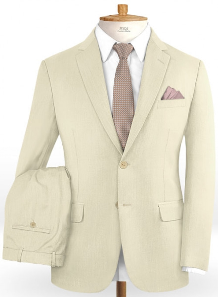 Napolean Light Beige Wool Suit