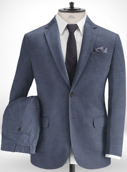 Cotton Sele Blue Suit