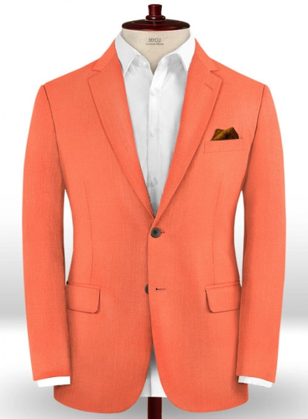Scabal Portland Orange Wool Jacket