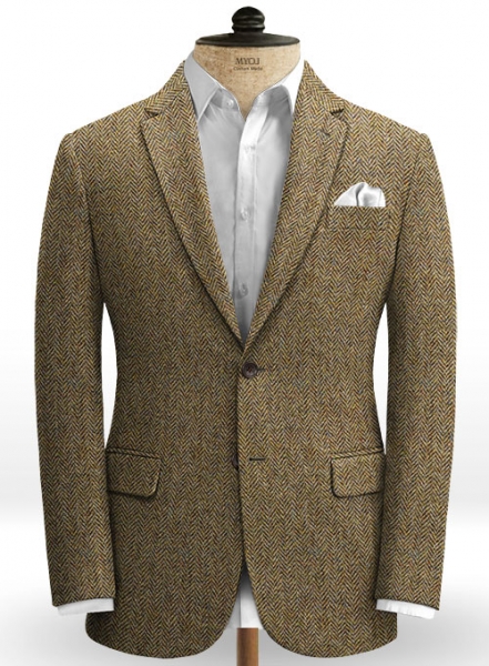 Harris Tweed Hebridean Brown Herringbone Suit