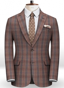 Turin Wine Feather Tweed Jacket