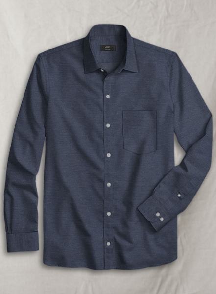 English Twill Slate Blue Shirt
