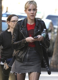 Jena Malone Time Out of Mind Leather Jacket