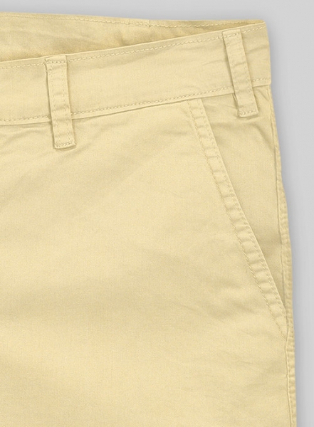 Sun Khaki Stretch Summer Weight Chino Shorts