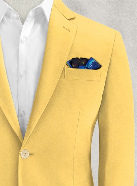 Italian Biella Yellow Cotton Suit