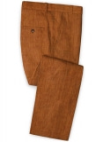 Solbiati Rust Linen Pants