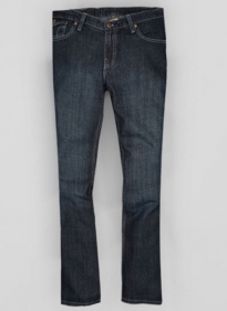 Cross Hatch Blue Scrape Washed Jeans - Look #132