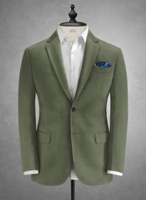 Caccioppoli Cotton Gabardine Myrtle Green Jacket
