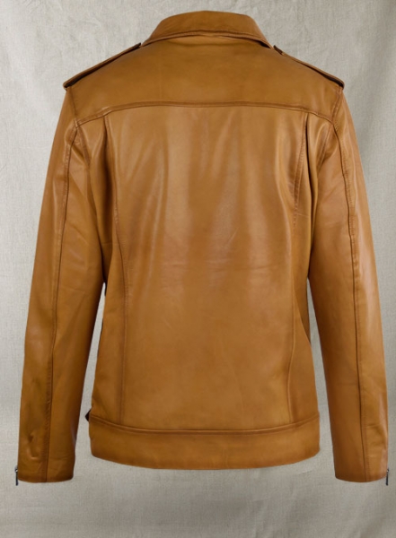 Rutland Caramel Brown Riding Leather Jacket