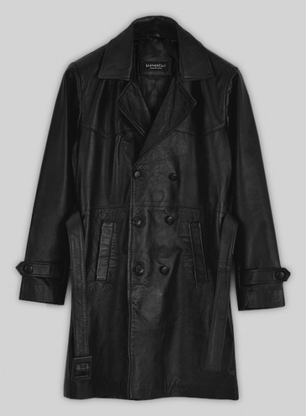 1970\'s Leather Trench Coat